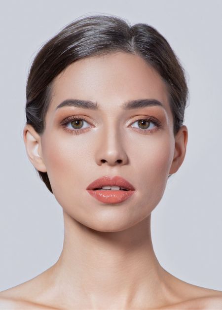 Beautiful woman with perfect pouty lips advertising Lip Fillers in SLC, Utah